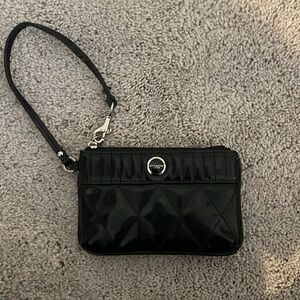 Y2K Black Coach Wristlet Wallet